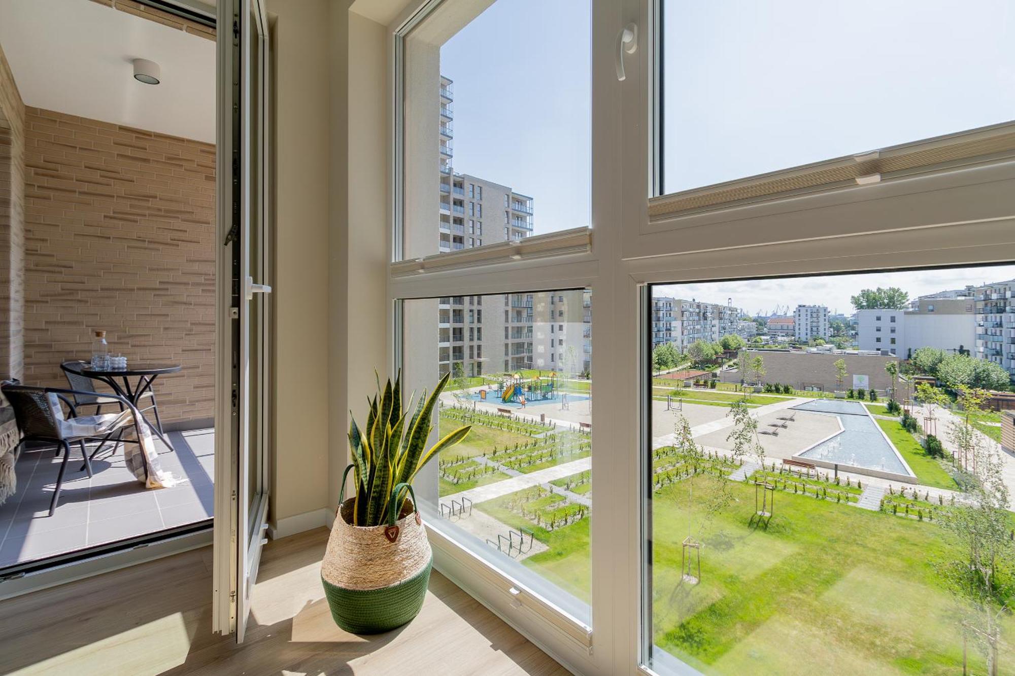 Glow Apartments, Apartamenty Nowa Letnica กดัญสก์ ภายนอก รูปภาพ